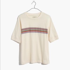 Madewell Recycled Cotton Stripe Relaxed Tee XS